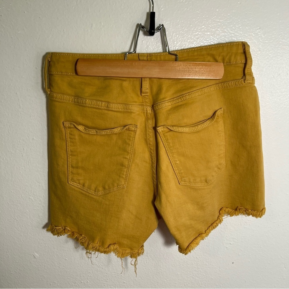Universal Thread Cut Off Jean Shorts Mustard Yellow 2/26 - Picture 7 of 11